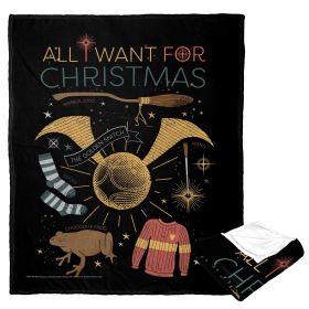 Harry Potter Silk Touch Throw Blanket, 50" x 60", All I Want For Christmas