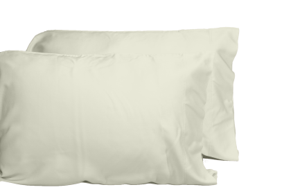 Luxurious Viscose from 100% Bamboo 2-Piece Pillowcase Set , Oeko-TEX Certified, King - Cr√®me