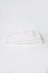 Omne Sleep 4-Piece White Brushed Microfiber California King Hypoallergenic Sheet Set