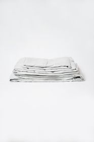 Omne Sleep 4-Piece Pewter Microplush and Bamboo Queen Hypoallergenic Sheet Set