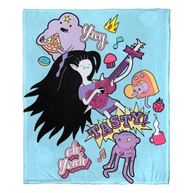 Adventure Time; Tasty Tunes Aggretsuko Comics Silk Touch Throw Blanket; 50" x 60"