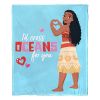 Moana; Cross Oceans for You Aggretsuko Comics Silk Touch Throw Blanket; 50" x 60"