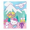 Hello Kitty; Mountain Adventure Aggretsuko Comics Silk Touch Throw Blanket; 50" x 60"