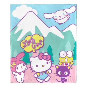 Hello Kitty; Mountain Adventure Aggretsuko Comics Silk Touch Throw Blanket; 50" x 60"