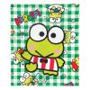 Keroppi; Playtime Plaid Aggretsuko Comics Silk Touch Throw Blanket; 50" x 60"