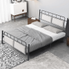 54" Modern Full Size Platform Bed with Frame, Black, 12inch