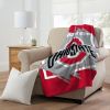 OHIO STATE OFFICIAL NCAA "Halftone" Micro Raschel Throw Blanket; 46" x 60"