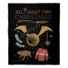 Harry Potter Silk Touch Throw Blanket, 50" x 60", All I Want For Christmas