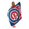 CUBS OFFICIAL MLB "Walk off" Micro Raschel Throw Blanket; 46" x 60"