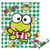 Keroppi; Playtime Plaid Aggretsuko Comics Silk Touch Throw Blanket; 50" x 60"