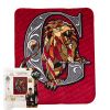 Harry Potter; Roar for Gryffindor Silk Touch Sherpa Throw Blanket; 40" x 50"