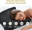 (2 Pack Black,Standard 20"x26")Silk Pillowcase for Hair and Skin,22 Momme 100% Mulberry Silk & Natural Wood Pulp Fiber Grade 6A Double-Sided Silk Pill