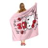 Hello Kitty; Cocoa Cutie Aggretsuko Comics Silk Touch Throw Blanket; 50" x 60"