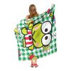 Keroppi; Playtime Plaid Aggretsuko Comics Silk Touch Throw Blanket; 50" x 60"