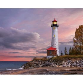 Fashion DIY Digital Oil Painting Decoration (Option: 2192 Lighthouse-40X50cm)