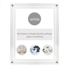 Frame Oil Painting Decorative Wood (Option: Lshaped white-20x20cm)