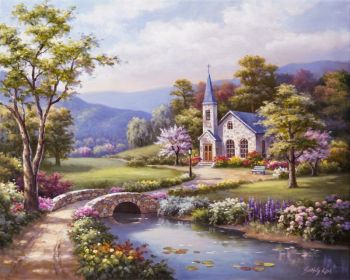 DIY Digital Oil Painting Landscape Painting (Option: 545 New Scenery-40x 50 Canvas Brush 3 Paint)