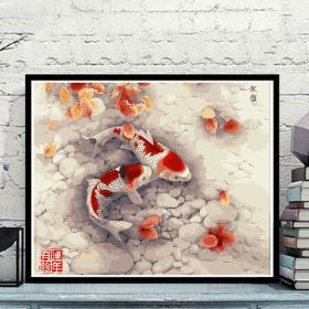 Tiangong Digital Oil Painting Colorful Decorative Painting (Option: F129 More Than Every Year-30x40cm Tight Inner Frame)