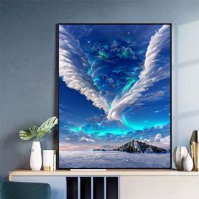 Tiangong Digital Oil Painting Diy Decorative Painting (Option: F096 Angel Wings-40x50)