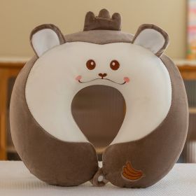 Plush Toy Cartoon Memory Cotton U-shaped Pillow (Option: 6style)