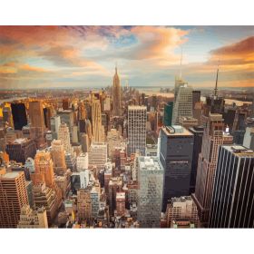 Fashion DIY Digital Oil Painting Decoration (Option: 2037 New York Sunset-40X50cm)