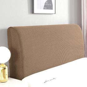 Headcover Cover All-inclusive Universal Dust Bed Back Cushion Cover Cloth (Option: Light offee-220cm)