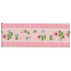 Handmade Diy Rib Printed Flowers And Plants Webbing Ribbon (Option: 183C)