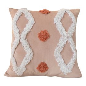 Nordic Cushion Three-dimensional Tufted Bed & Breakfast Pillowcase (Option: Bobo-Pillow Cover Pillow Core)