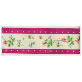 Handmade Diy Rib Printed Flowers And Plants Webbing Ribbon (Option: 183style)