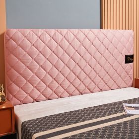 All-inclusive Bed Head Thickened Anti-slip Cloth Art Bedside Dust Cover (Option: Pink-120cm)