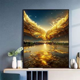 Tiangong Digital Oil Painting Diy Decorative Painting (Option: F097 Angel Wings-40x50)