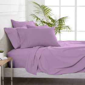 6 Piece Sheet Set, Microfiber, 2 Extra Pillowcases, Queen (Actual Color: Lavender)