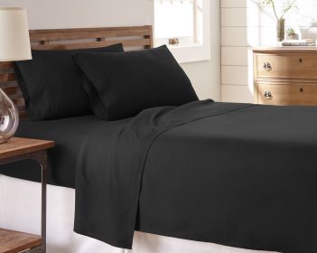 Soft Essentials Bed Sheet Set,Full (Actual Color: Black)