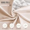 Silk Pillowcase for Hair and Skin 1 Pack, 100% Mulberry Silk & Natural Wood Pulp Fiber Double-Sided Design, Silk Pillow Covers with Hidden Zipper (que