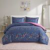 Janie Rainbow Iridescent Metallic Dot Comforter Set