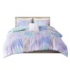 Cassiopeia Watercolor Tie Dye Printed Comforter Set