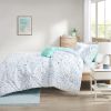 Abby Metallic Printed and Pintucked Comforter Set