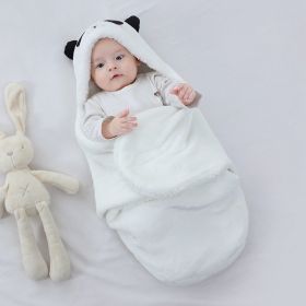 Newborn Baby Swaddling Quilt Baby's Blanket Swaddling (Option: White Panda-3M Full Length About 62cm)