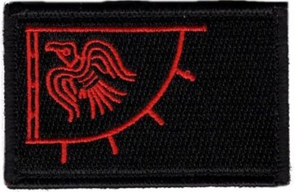 Viking Flag Epaulet Embroidery Velcro Label (Option: Viking Flag Sunbird-8x5cm)