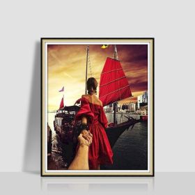 Digital Oil Painting Romantic Atmosphere Combination Hanging Painting (Option: FS 004 11-4050)